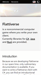 Mobile Screenshot of flattiverse.com