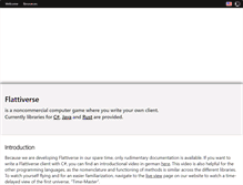 Tablet Screenshot of flattiverse.com